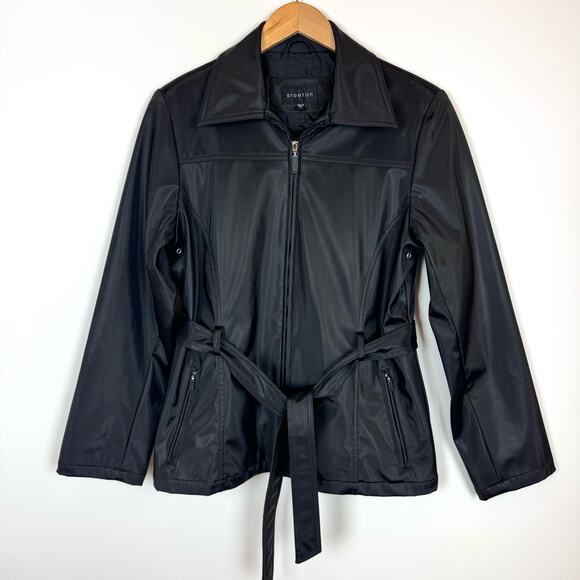 BRAETAN Women Black Jacket Coat Fullzip Size Medium - Picture 1 of 6